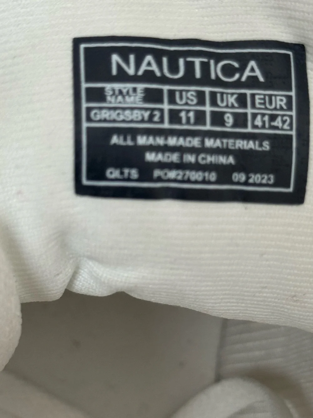 Nautica Men's White High-Top Lace-Up Sneakers with Subtle Black Accent